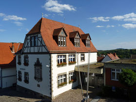 Zimmereiarbeiten an St. Cescentius (Foto: Karl-Franz Thiede)